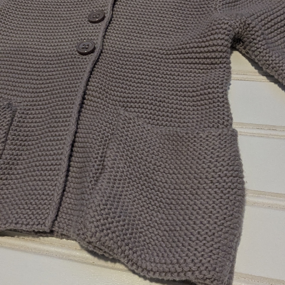 O2 Baby Knit Cardigan With 3 Button Closure - Picture 3 of 5